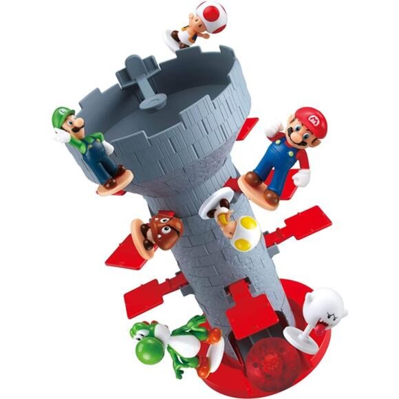 Tabletop Skill and Action Game with Collectible Super Mario Figures (Pack of 1) - Picture 2 of 6
